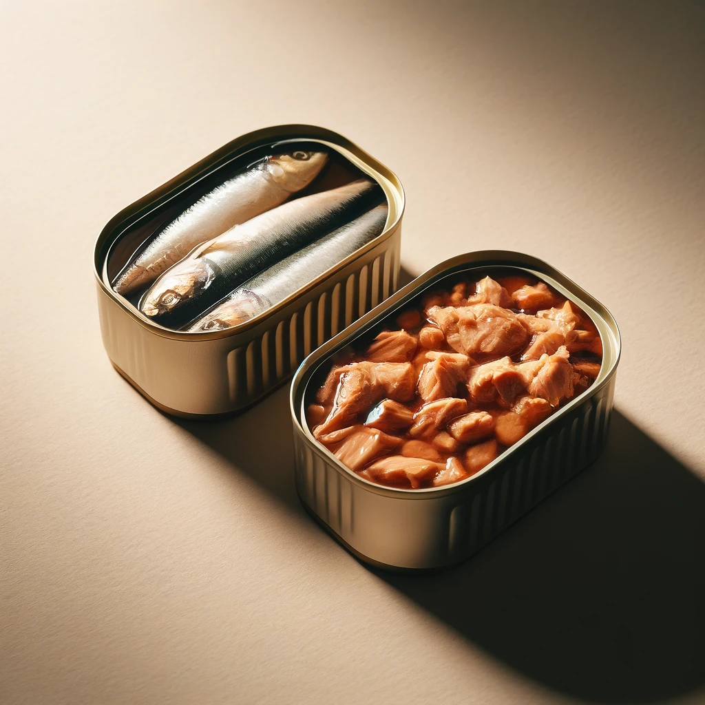 Atún y sardina en lata